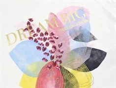 Name It jet stream printet short loose pailletter top